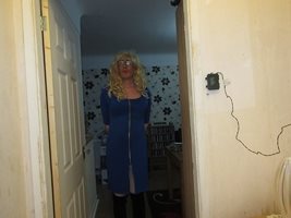Hope you like my new blue cocktail dress I should get plenty of cock attent...