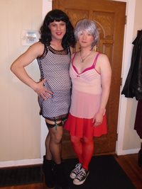 2022-01-15 Party: Our two newest t-girls, Monica and Willow. For Monica, th...