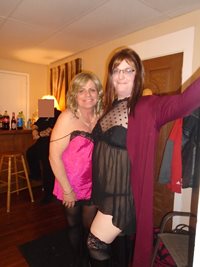 2022-03-05 Party: Melissa and Allanah. Two sissy sluts looking to suck cock...
