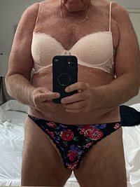New pink bra 38 C and new flowered panties