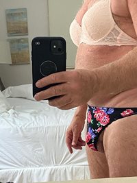 New pink bra 38 C and new flowered panties