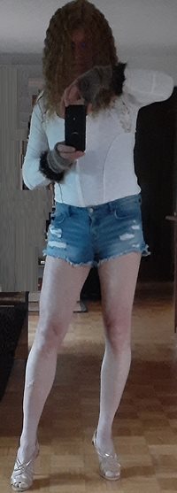 new shorts and heels