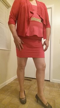 My favorite tube dress with a cardigan top.