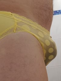 Yellow panties for work