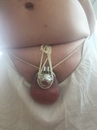 Some fun with Rope and a Cock Cage