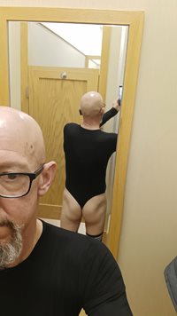 Faggot Andrew Brown in a Department Store fitting room. Great opportunity t...