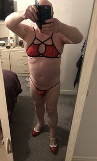 new outfit - will go nice with my red /black stockings