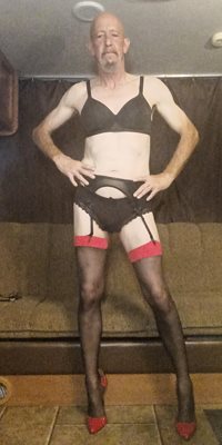 Faggot Andrew Brown Cuban Heel Stockings