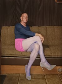 Faggot Andrew Brown in Pink and Blue