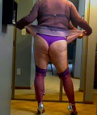 Purple lingerie