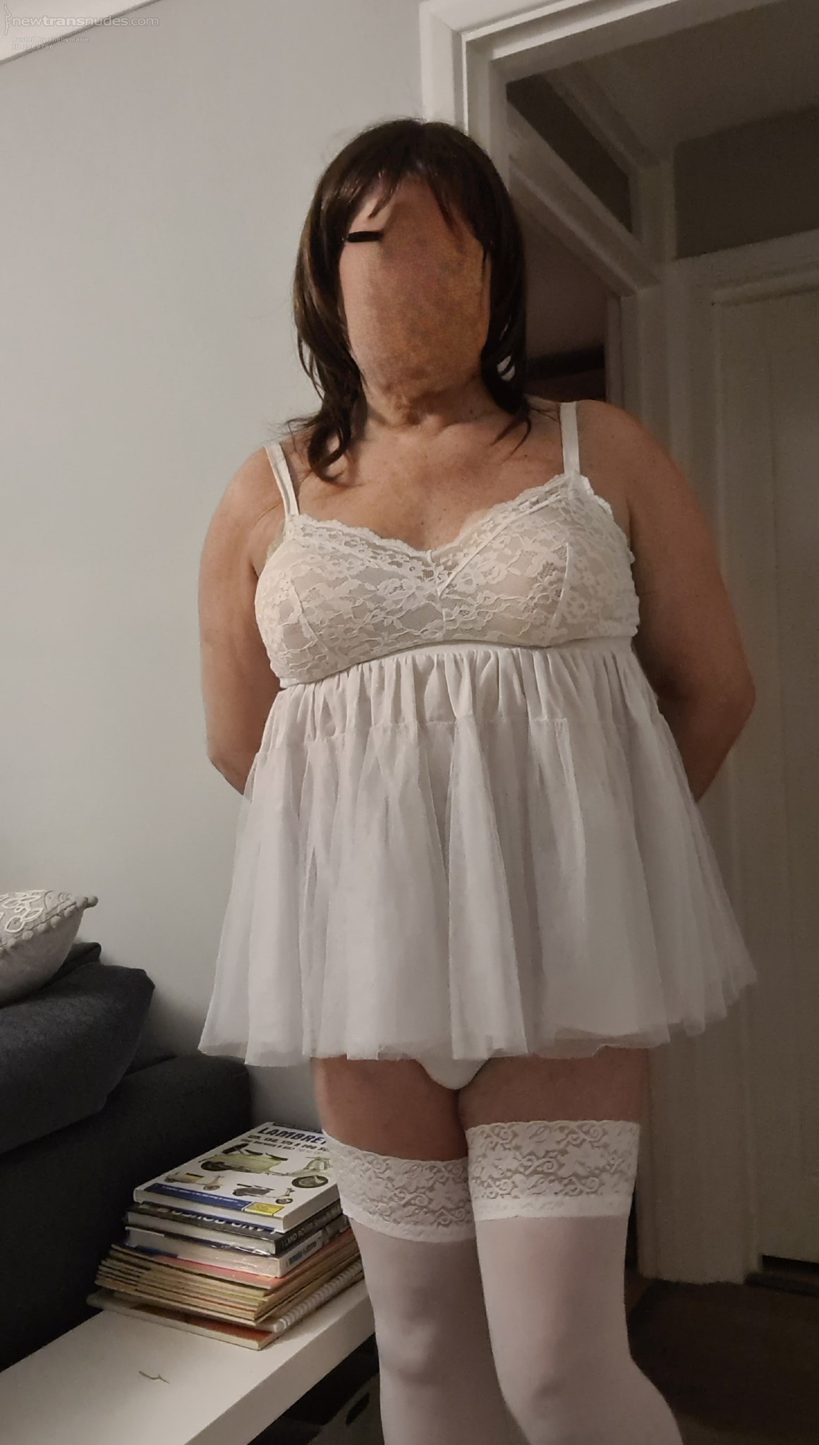 Getting too cold to be wearing my babydoll watching TV