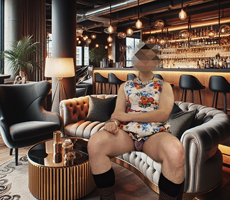 Executive enjoys his feminine side in a  luxurious crossdressing bar (pics ...