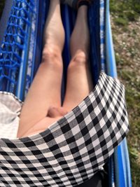 When your lying in you hammock in your skirt on a windy day and you’re not ...