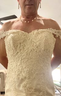 another of me in one of my wedding dresses