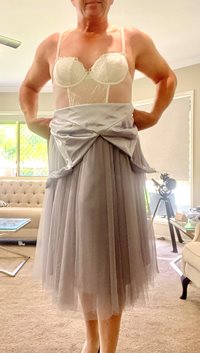 another little party dress to play in, this time on top of y bridal corset