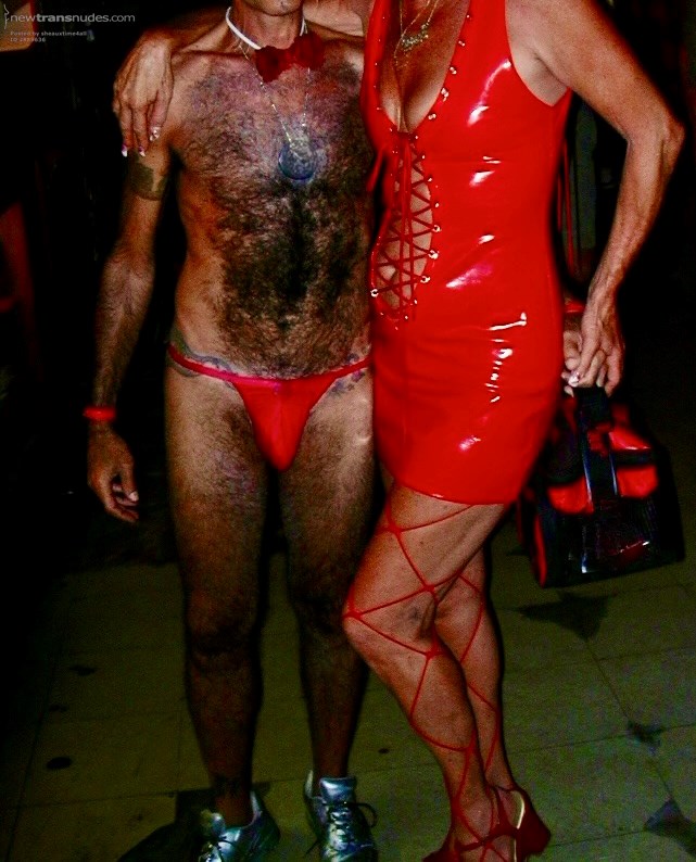 Showing My Red Panties Match Gurl's Red Dress