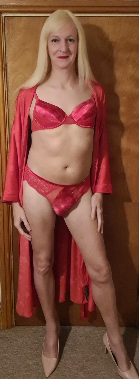 Lady in red. What does a lady in red lingerie do to you?