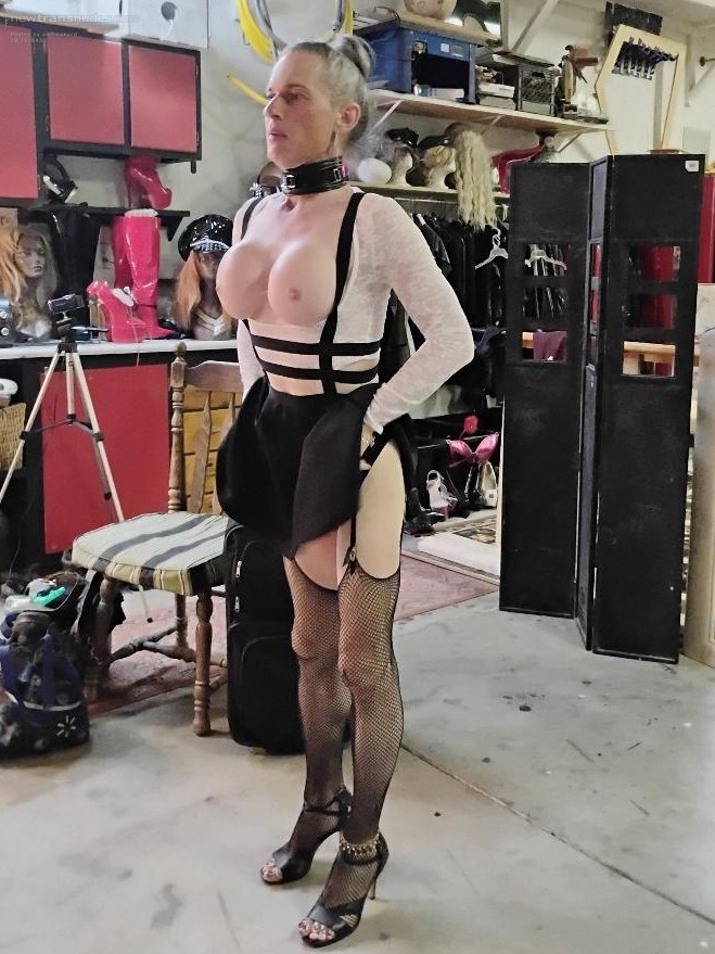 2025-05-17: Phoebe was quick to shed her bra and strut about the place show...