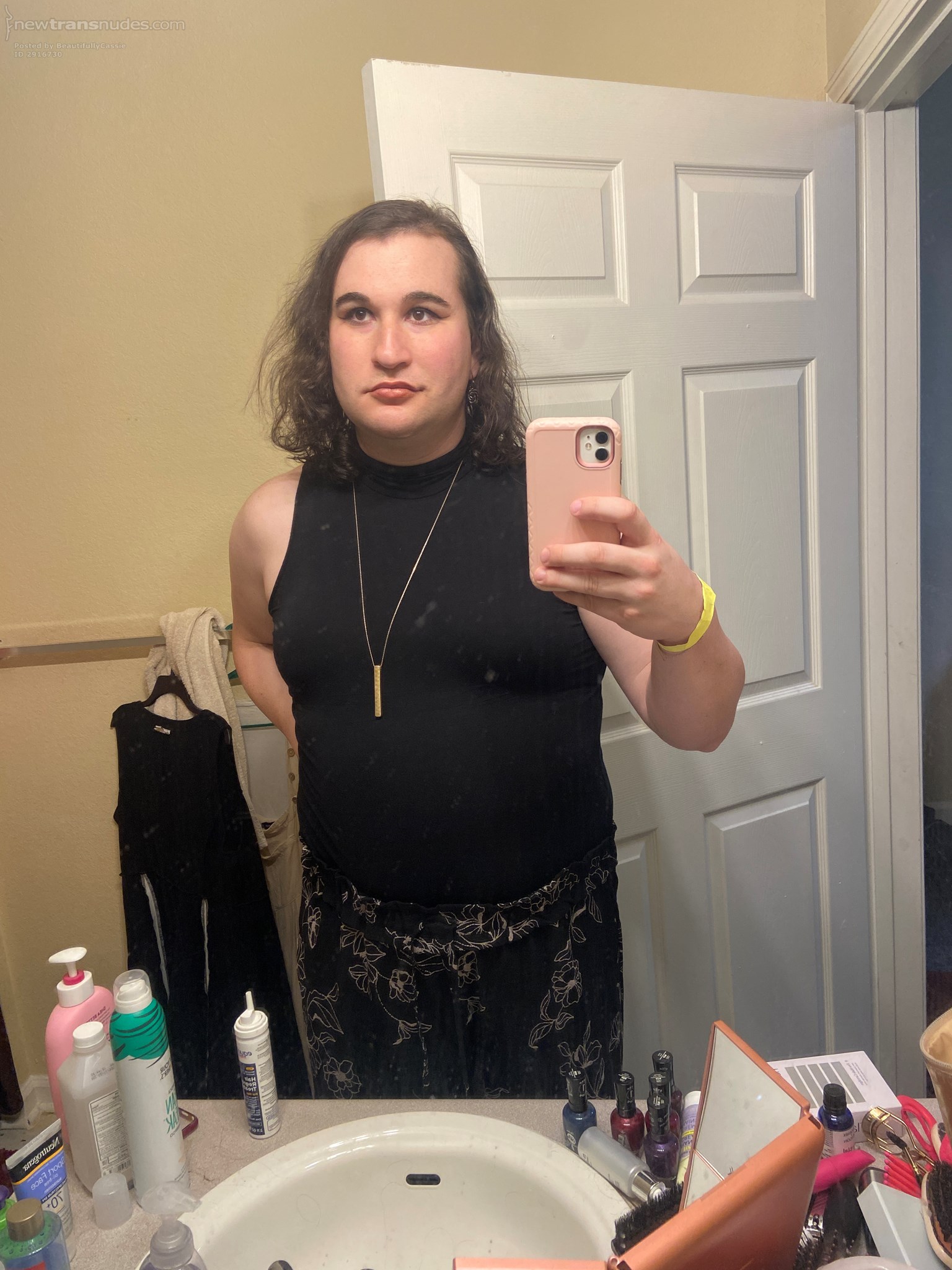 Back from a night out, I look amazing