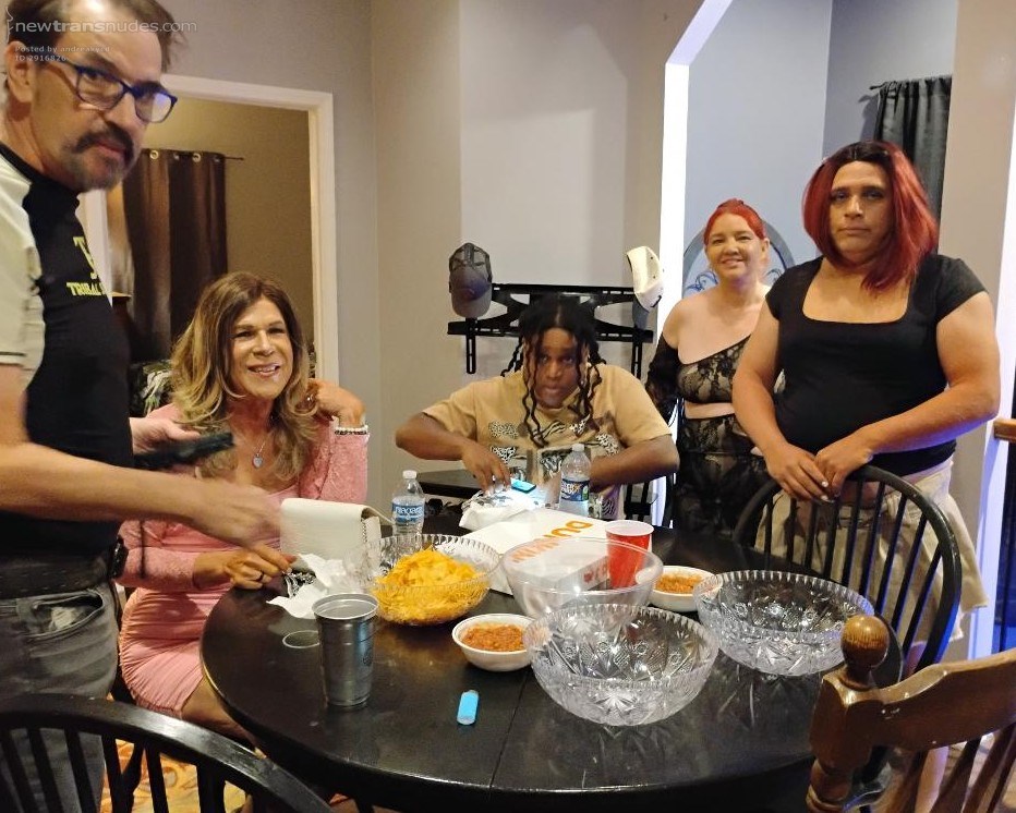 2025-05-17 Party: Pre-party socializing around the kitchen table. We open o...