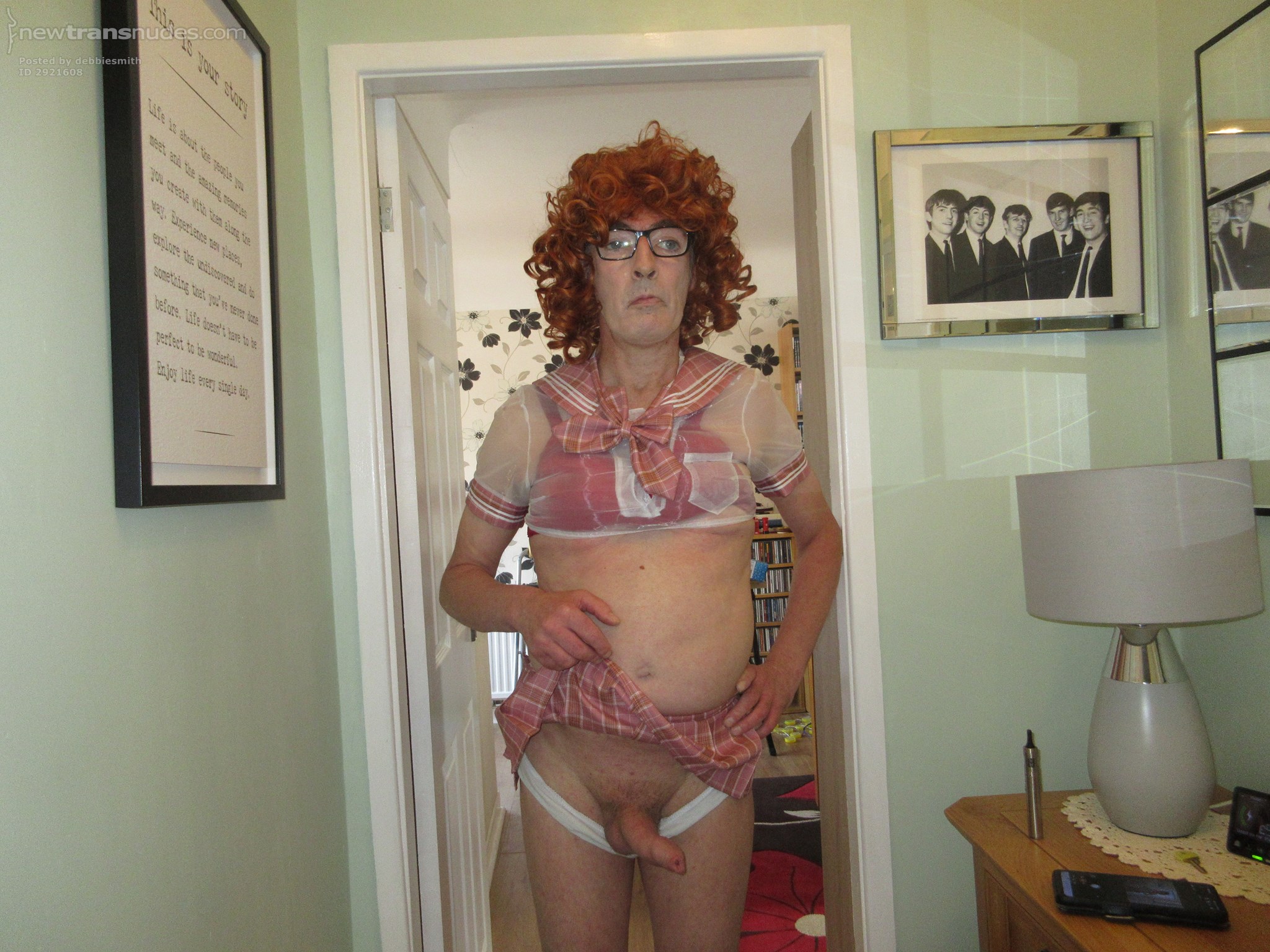 The school boy didn't believe me that i had a cock so i showed it to him he...