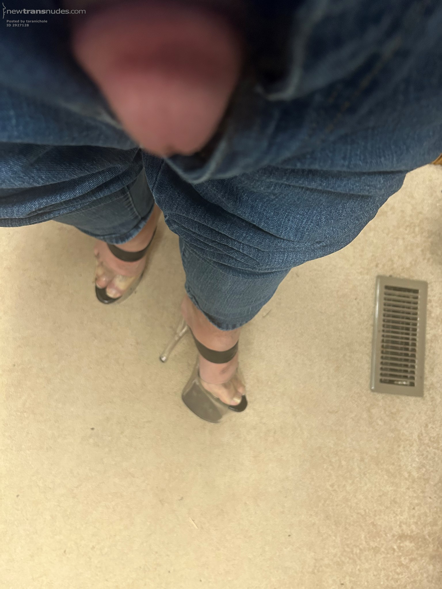 Playing with heels. Love these hooker heels!