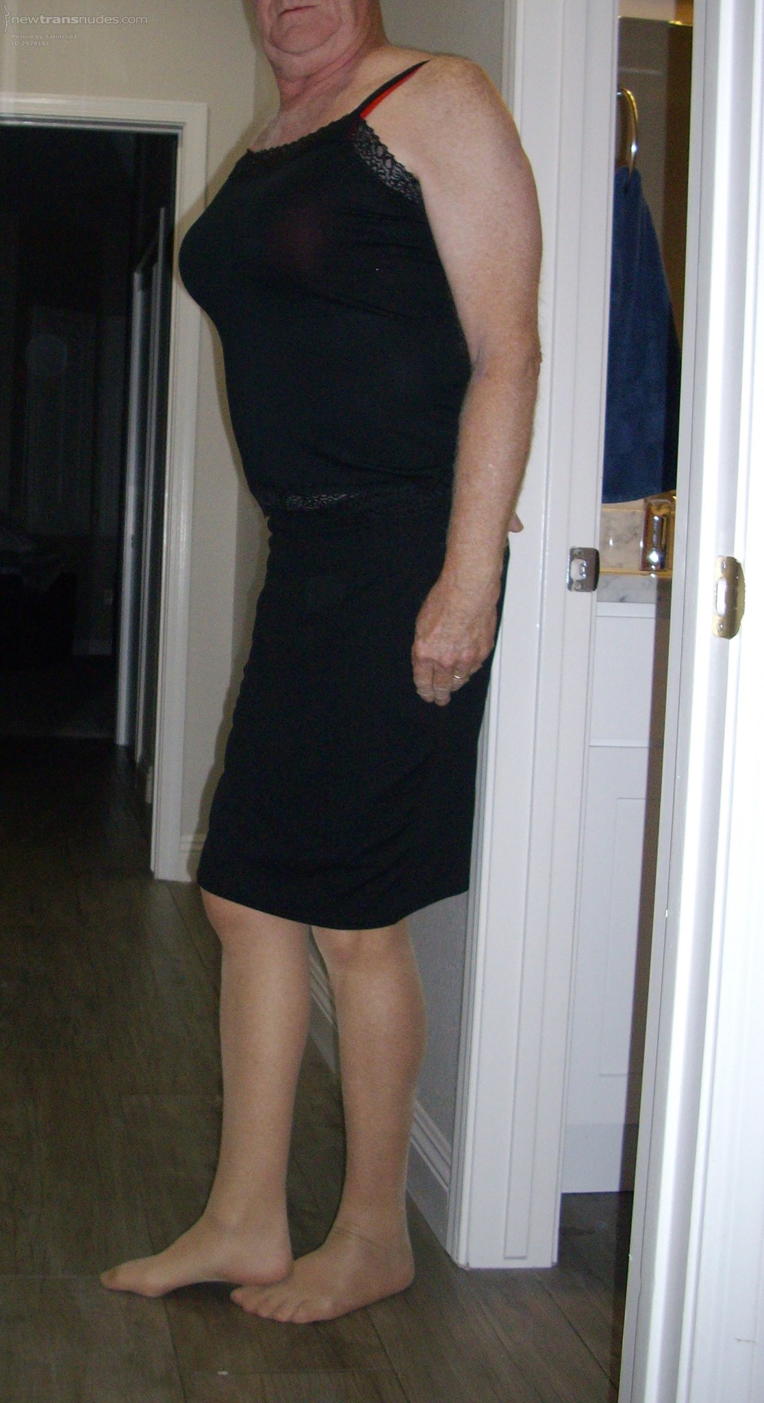 Slow black and red striptease