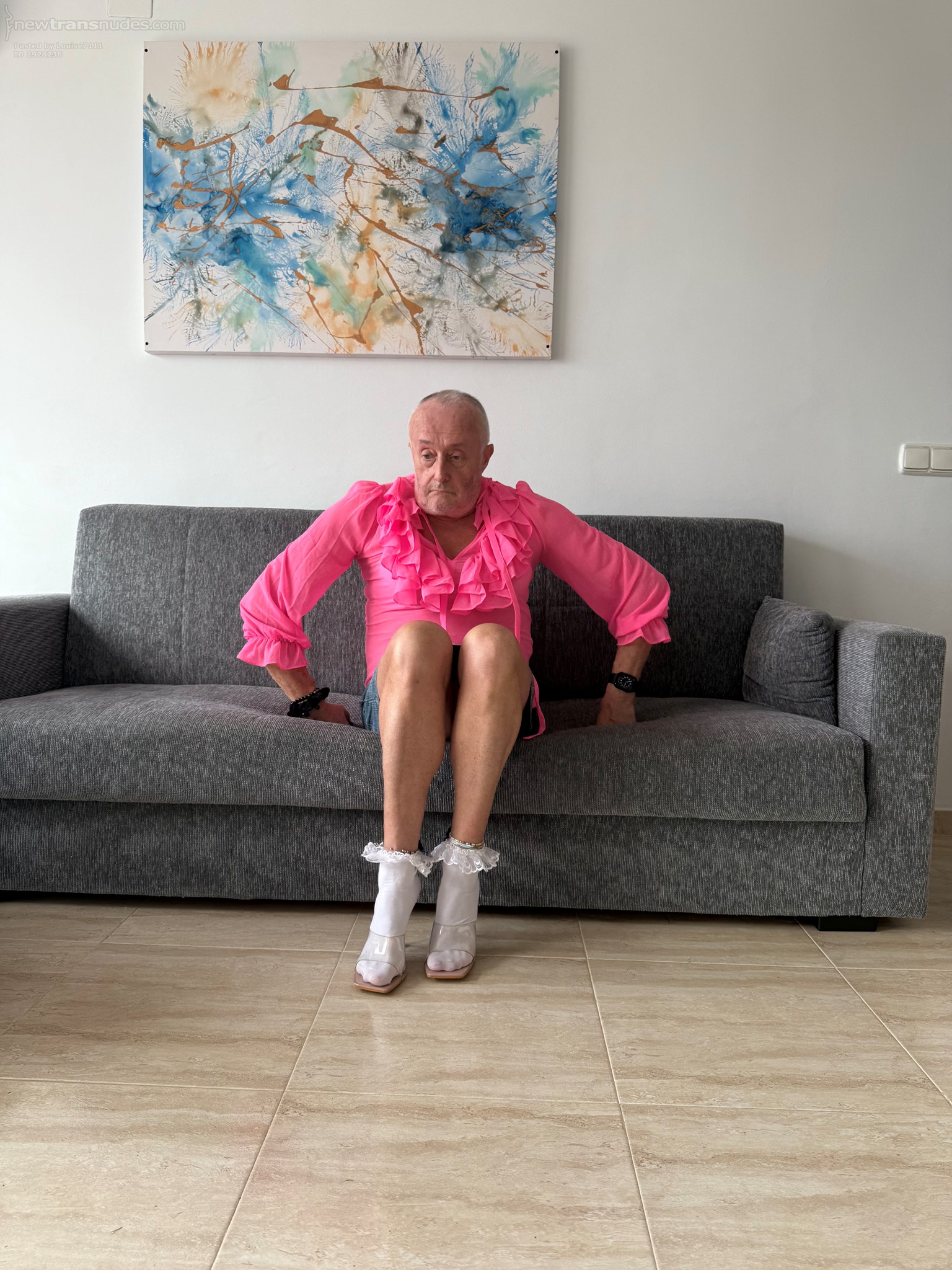 Pretty much the perfect way to dress. Ready for milking