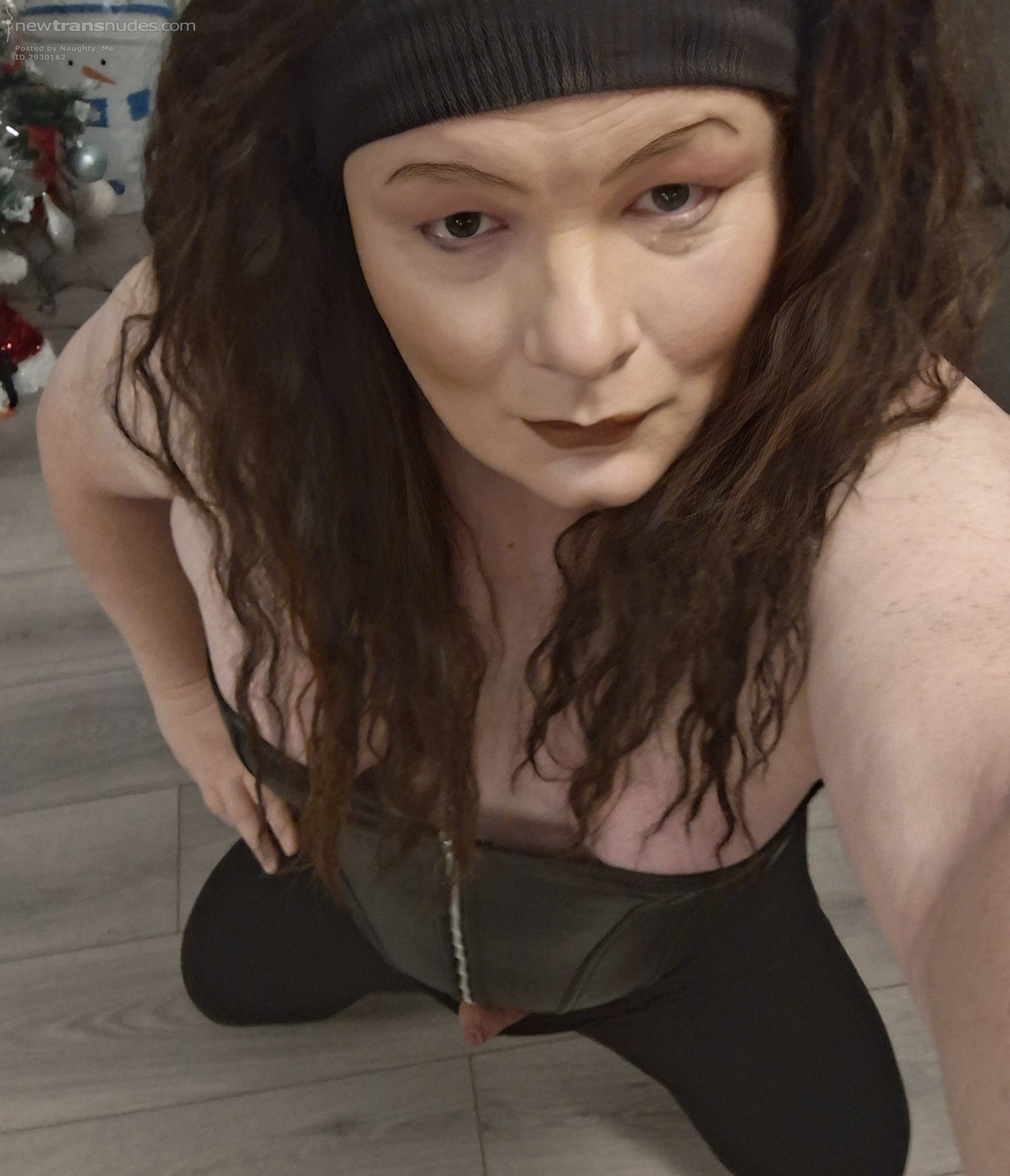 My little clit popped out x