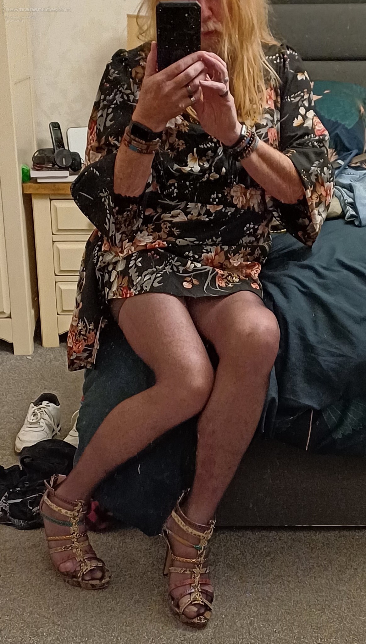 Me in a dress and heels!