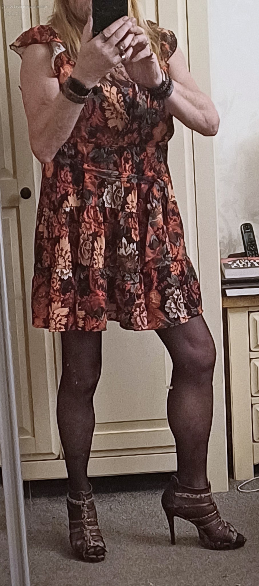 Last nights female attire while watched films with my wife!