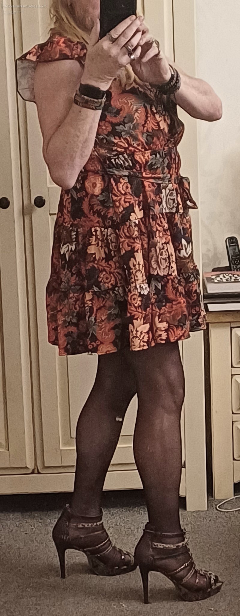 Last nights female attire while watched films with my wife!