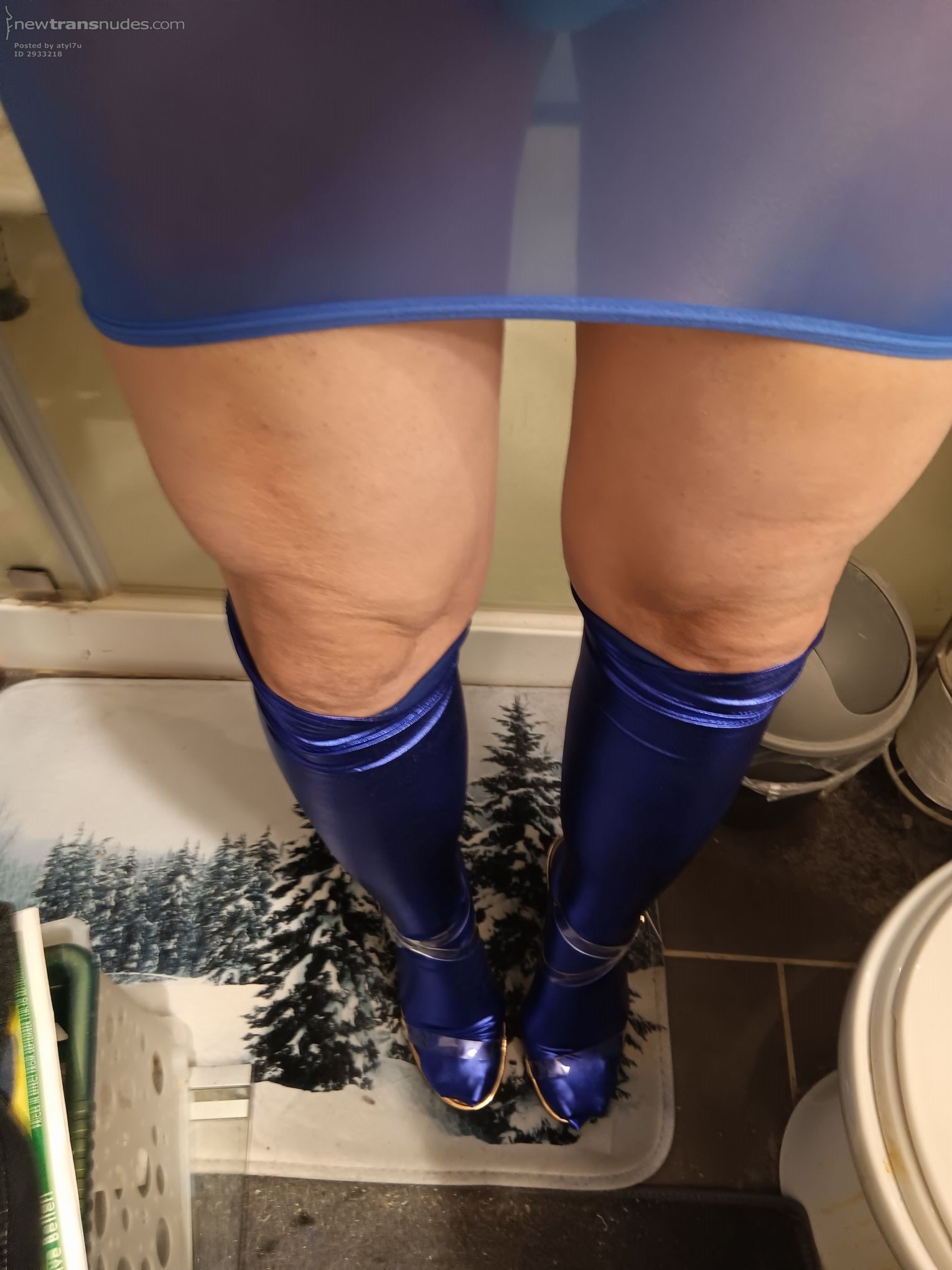 see through and shiny