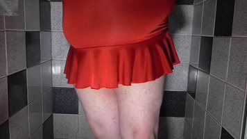 Wetting accident in new skirt
