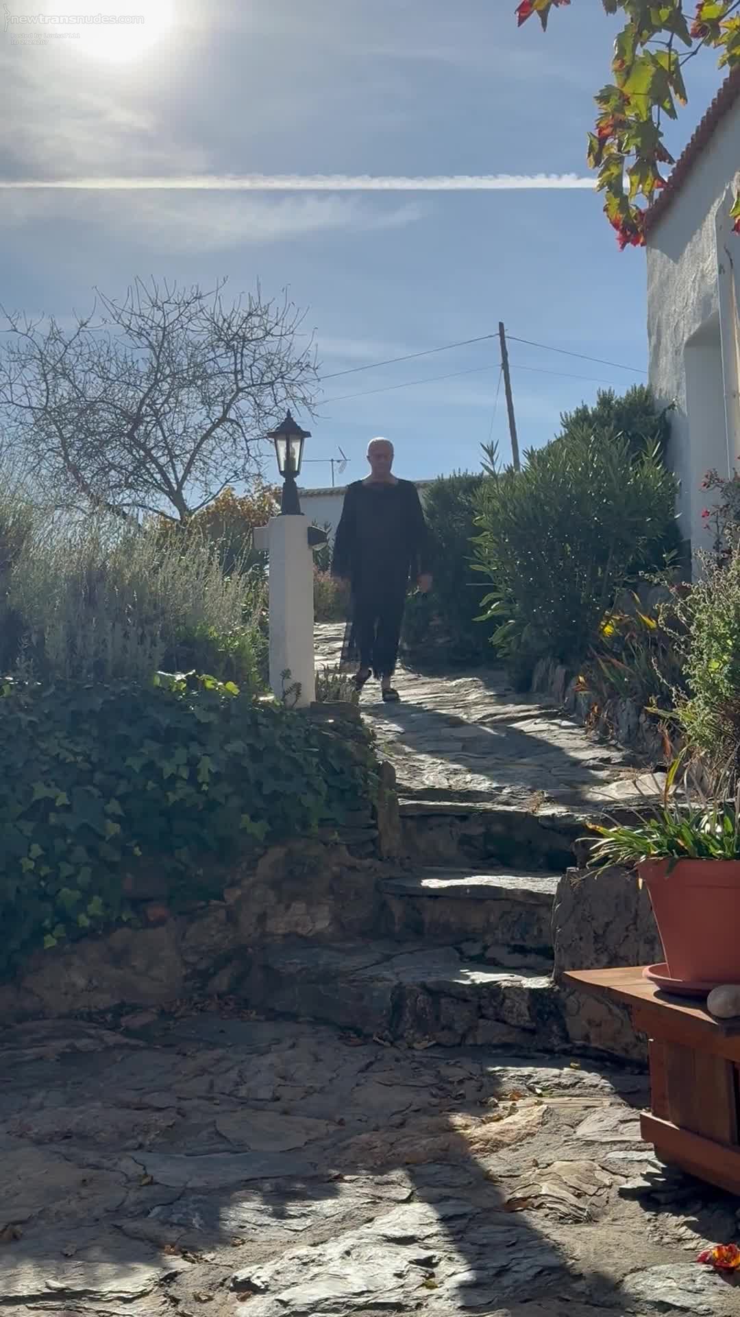 My new long sheer black nightie and new blue bra. Just right the milking in...