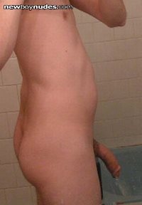 A side shot of my cock... What would you do with it?