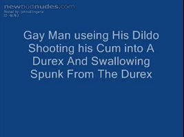 useing dildo and swallowing cum from durex