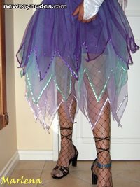 My fairy shirt notice shaved legs and sexy heels