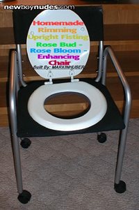 A cheep computer chair, toilet seat a saw and some screws!! IT'S PLAY TIME ...