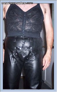 Longline Bra & Codpiece Leather Pants - Comments & PM welcome