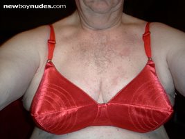 My new red bullett bra for my 40C's