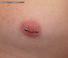 My nipple piercing... so suckable...