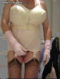 Mom masturbating in kinky lingerie outfit