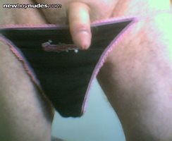 hope you like my black/pink panties