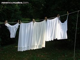 Washday, Slips too, Washed lots of cum from them
