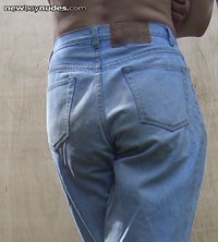 REAR END covered with JEANS!