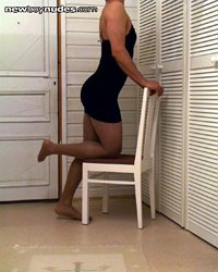 Tight dress and pantyhose