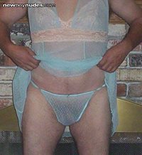 In my sissyboy nighty for the evening...anyone one to tuck me in??  Love yo...