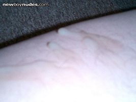 Play date cum on my leg & he cleaned it all up.