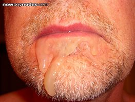 Guy fucked my mouth and shot a huge load of cum.  I love to taste it and fe...
